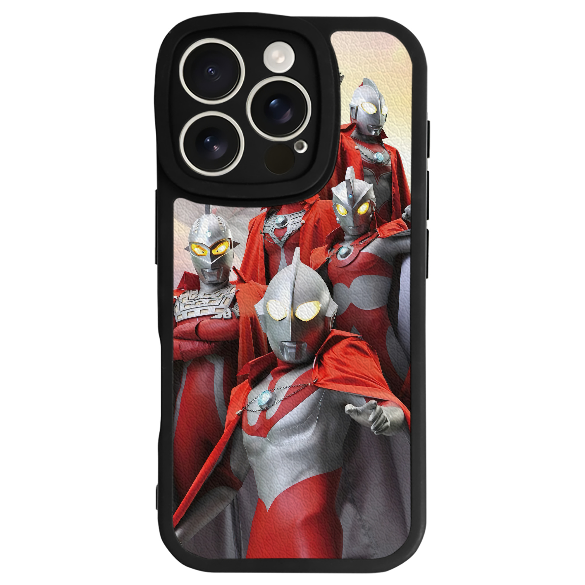 （画像用） ウルトラマン Ultraman 【iPhone 16シリーズ対応】シリコンスマホケース（レザー調） 材質：シリコン